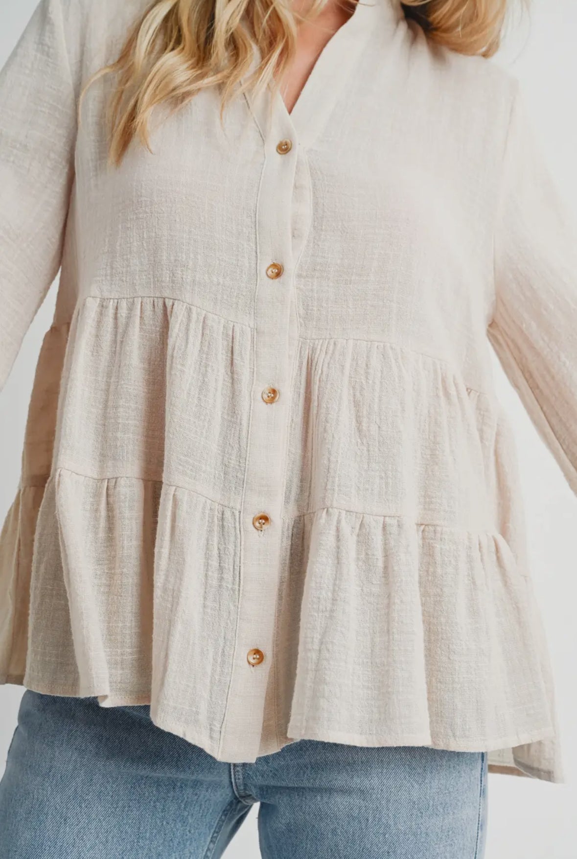 Oatmeal Tiered Top