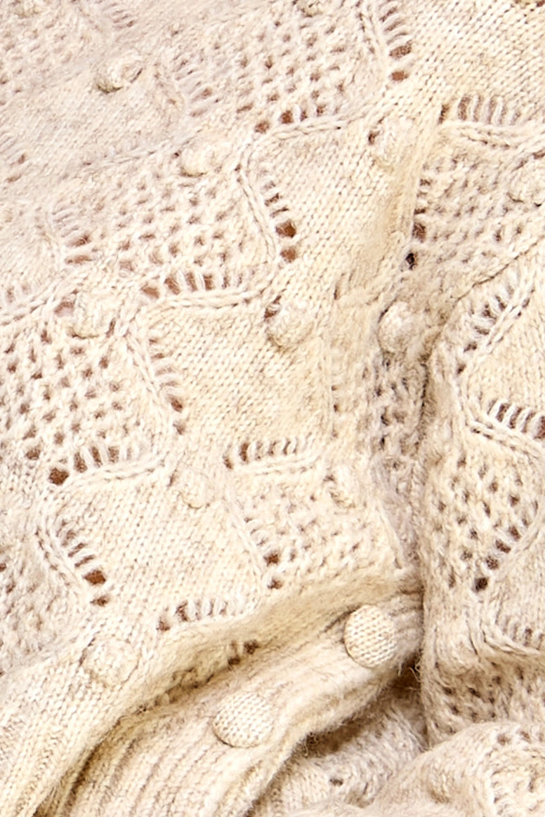 Ivory Pointelle Sweater