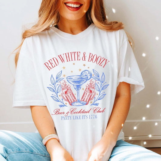 Red, White & Boozy Graphic Tee