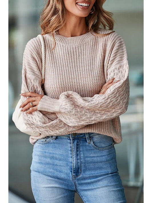 Cable Knit Drop Sweater